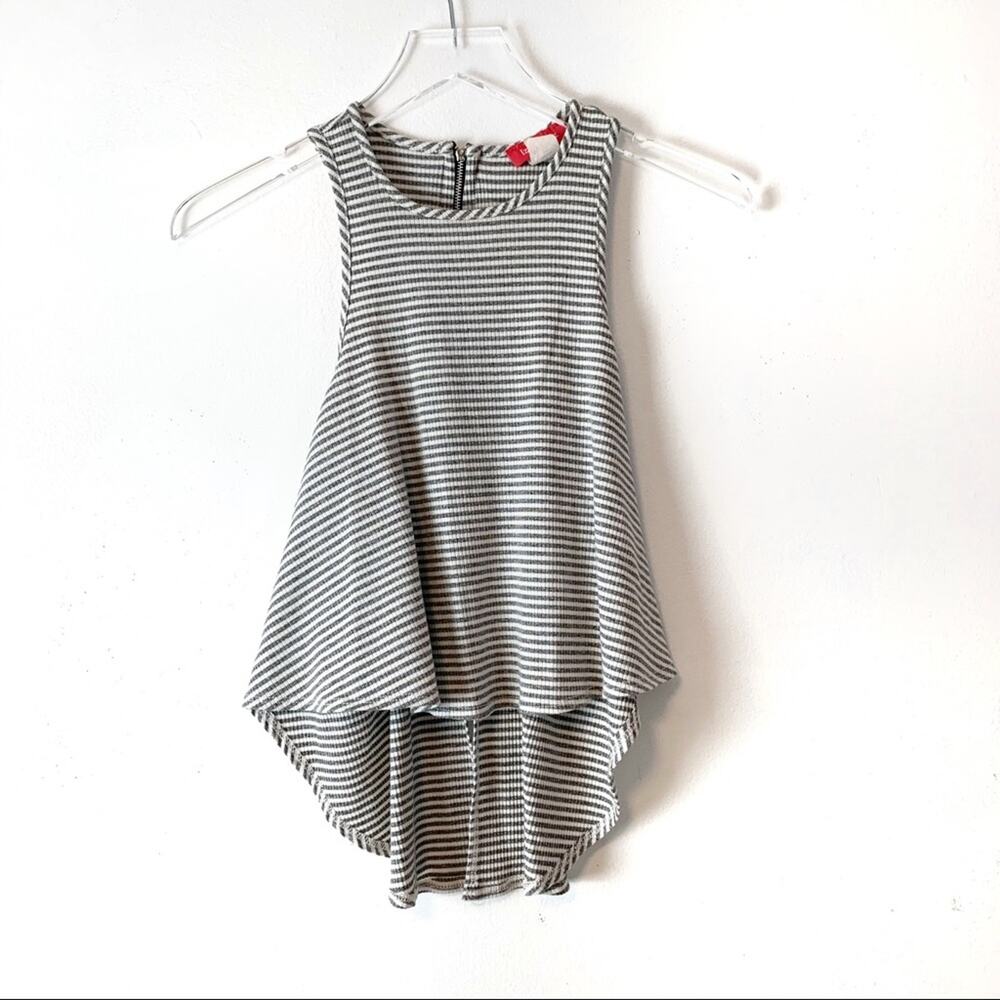 Izzy and Me racer back striped tank top womens size XS